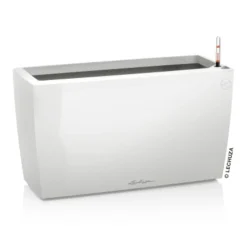 LECHUZA® Kunststoff-Kasten CARARO All-in-One-Set, rechteckig, ca. B75/H43/T30 cm Weiß Outlet