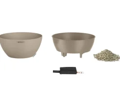 LECHUZA® Blumenampeln & -Schalen|Lechuza Pflanzgefäße & Töpfe > Kunststoff-Schale 'Cubeto Stone', rund
