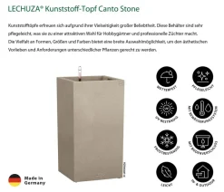 LECHUZA® Lechuza Pflanzgefäße & Töpfe|Blumentöpfe & Übertöpfe > Kunststoff-Topf Canto Stone, quadratisch