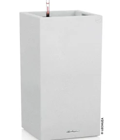 LECHUZA® Kunststoff-Topf Canto Stone, quadratisch Weiß Best
