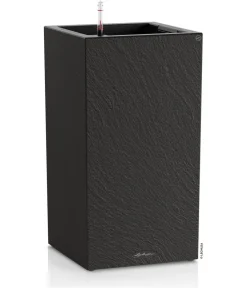 LECHUZA® Lechuza Pflanzgefäße & Töpfe|Blumentöpfe & Übertöpfe - Kunststoff-Topf Canto Stone, quadratisch Grau
