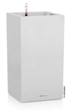 LECHUZA® Lechuza Pflanzgefäße & Töpfe|Blumentöpfe & Übertöpfe - Kunststoff-Topf Canto Stone, quadratisch Weiß
