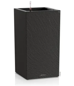 LECHUZA® Lechuza Pflanzgefäße & Töpfe - Kunststoff-Topf Canto Slatestone inkl. Pflanzeinsatz, rechteckig Dunkelgrau