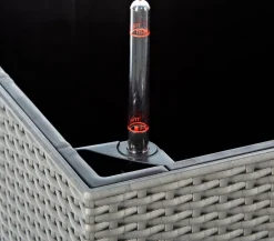 LECHUZA® Lechuza Pflanzgefäße & Töpfe|Blumentöpfe & Übertöpfe - Kunststoff-Topf Cube Cottage, quadratisch Dunkelgrau