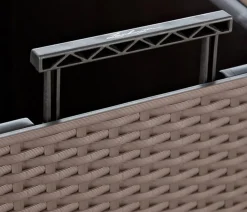 LECHUZA® Kunststoff-Topf Cube Cottage, quadratisch Hellbraun Sale