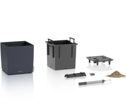 LECHUZA® Kunststoff-Topf Cube, rechteckig Grau Online