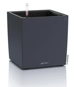 LECHUZA® Kunststoff-Topf Cube, rechteckig Grau Online