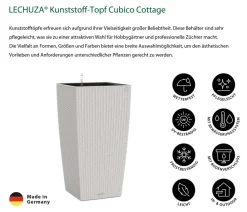 LECHUZA® Lechuza Pflanzgefäße & Töpfe|Blumentöpfe & Übertöpfe > Kunststoff-Topf Cubico Cottage, konisch
