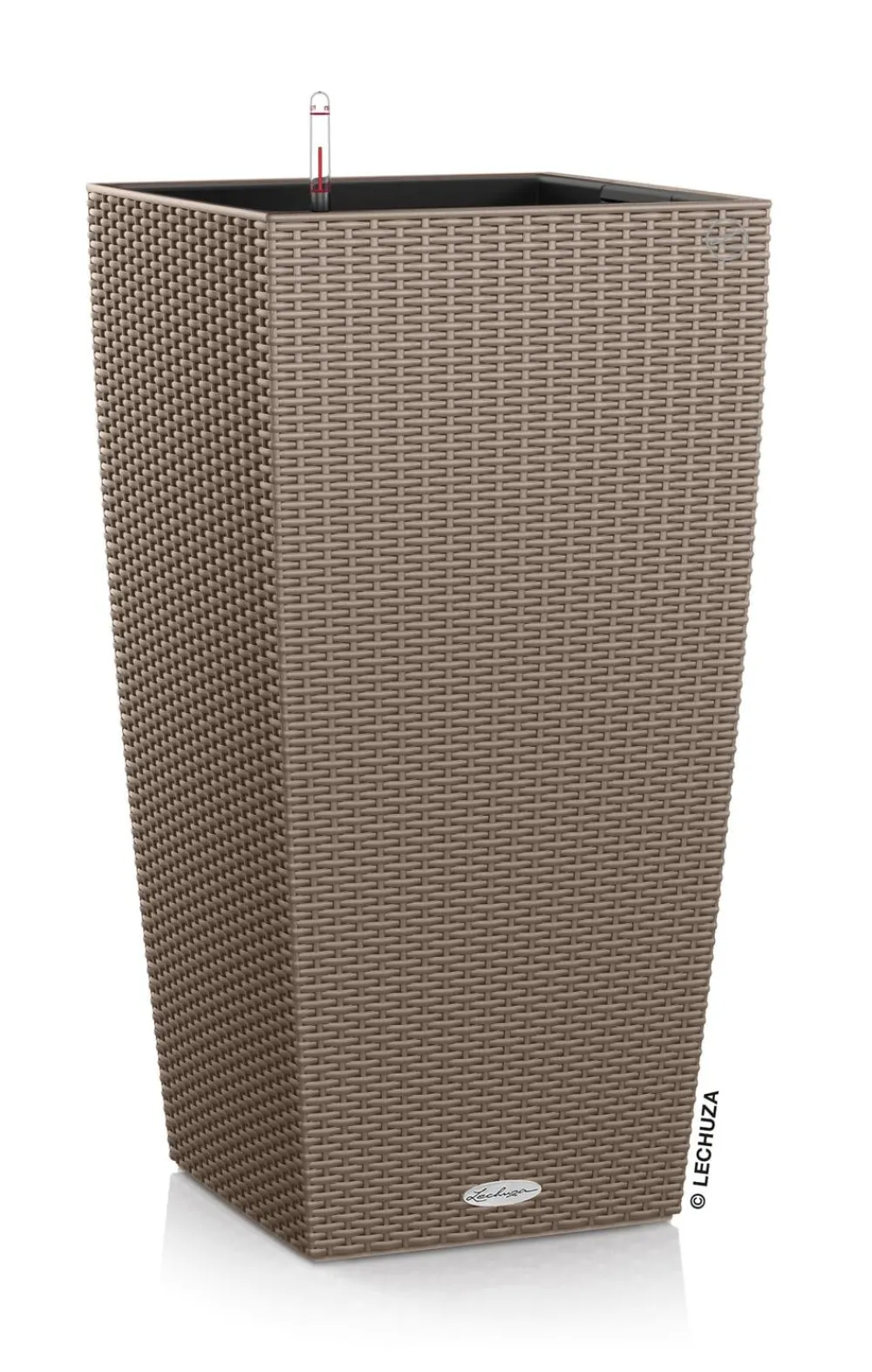 LECHUZA® Lechuza Pflanzgefäße & Töpfe|Blumentöpfe & Übertöpfe - Kunststoff-Topf Cubico Cottage, konisch Hellbraun