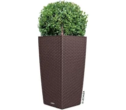 LECHUZA® Kunststoff-Topf Cubico Cottage, konisch Braun Discount