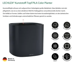 LECHUZA® Lechuza Pflanzgefäße & Töpfe|Blumentöpfe & Übertöpfe > Kunststoff-Topf PILA Color Planter, quadratisch, ca. B35/H33/T35 cm