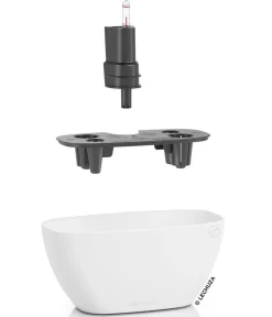 LECHUZA® Lechuza Pflanzgefäße & Töpfe - NAVIO Color, All-in-One Set Weiß