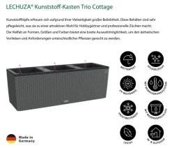 LECHUZA® Pflanzkübel & Blumenkästen|Lechuza Pflanzgefäße & Töpfe > Polyrattan-Kasten Trio Cottage, rechteckig