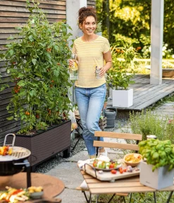 LECHUZA® Pflanzkübel & Blumenkästen|Lechuza Pflanzgefäße & Töpfe > Polyrattan-Kasten Trio Cottage, rechteckig