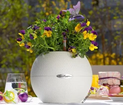 LECHUZA® PURO Color, All-in-One-Set, rund, ca. Ø20 cm Weiß Clearance
