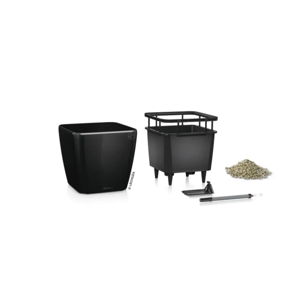LECHUZA® Lechuza Pflanzgefäße & Töpfe|Lechuza Tischgefäße > QUADRO LS, All-in-One-Set
