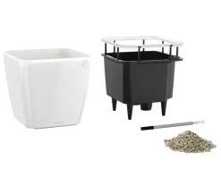 LECHUZA® QUADRO LS, All-in-One-Set Weiß Sale