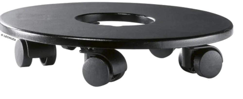LECHUZA® Rolluntersetzer|Lechuza Pflanzgefäße & Töpfe - Rolluntersetzer für CLASSICO/QUADRO Schwarz