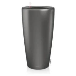 LECHUZA® Lechuza Pflanzgefäße & Töpfe|Blumentöpfe & Übertöpfe > Rondo hochglanz All-in-One-Set anthrazit metallic, 15743