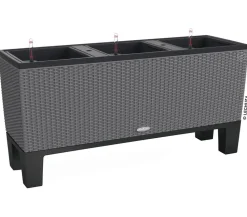 LECHUZA® Lechuza Pflanzgefäße & Töpfe|Mehr Blumentopfzubehör - Sockel für Trio Cottage, Schwarz