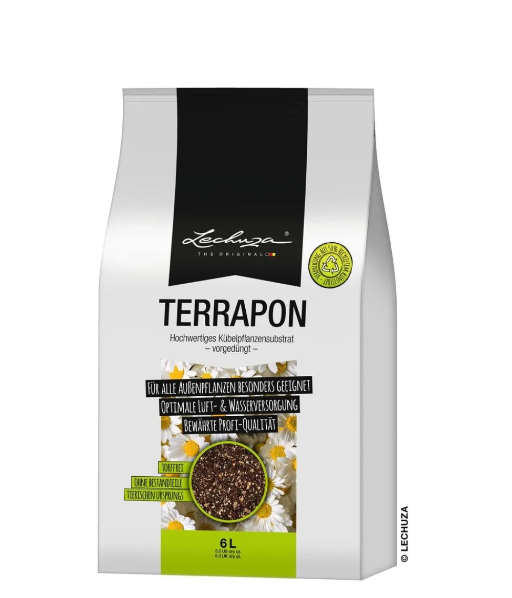 LECHUZA® Torf & Blähton|Spezialerde - TERRAPON Kübelpflanzensubstrat