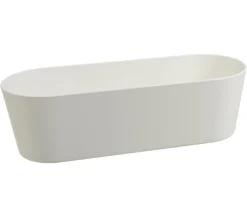 LENI Blumenampeln & -Schalen > Kunststoff-Jardiniere Flori, oval, ca. B36/H11/T14 cm