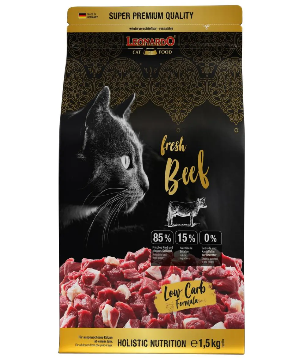 Leonardo Cat Food Trockenfutter Katze > Leonardo Trockenfutter für Katzen Adult fresh Beef, Rind