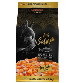 Leonardo Cat Food Trockenfutter Katze - Leonardo Trockenfutter für Katzen Adult fresh Salmon, Lachs