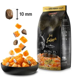 Leonardo Cat Food Trockenfutter Katze - Leonardo Trockenfutter für Katzen Adult fresh Salmon, Lachs