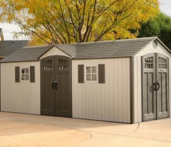 LIFETIME Gerätehaus Makro, ca. B609,6/H243,84/T243,84 cm Hellgrau