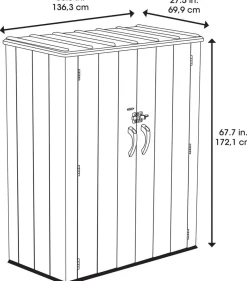 LIFETIME Geräteschrank Grau Hot