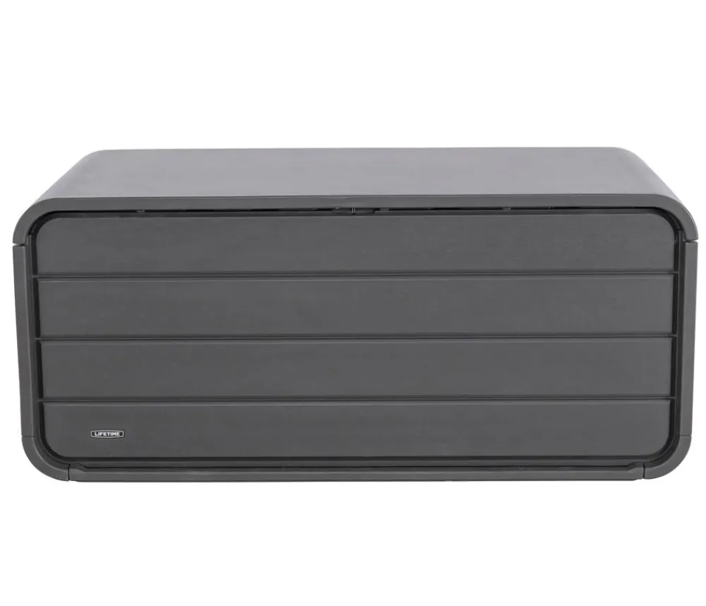 LIFETIME Kunststoff-Gartenbox Space L, 515 Liter, ca. B147,1/H64,5/T72 cm Anthrazit Outlet