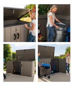 LIFETIME Mülltonnenboxen > Kunststoff-Mülltonnenbox, ca. B191/H132/T108 cm
