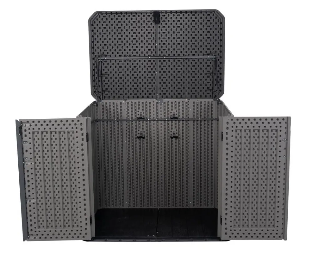 LIFETIME Aufbewahrungsboxen|Mülltonnenboxen > Mülltonnenverkleidung Phil 2er Box, ca. B146/H128/T94 cm