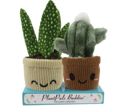 Linzy Toys Spielzeug > Plüschpflanzen-Set Kaktus, 2-teilig, ca. B16/H18,5/T8 cm