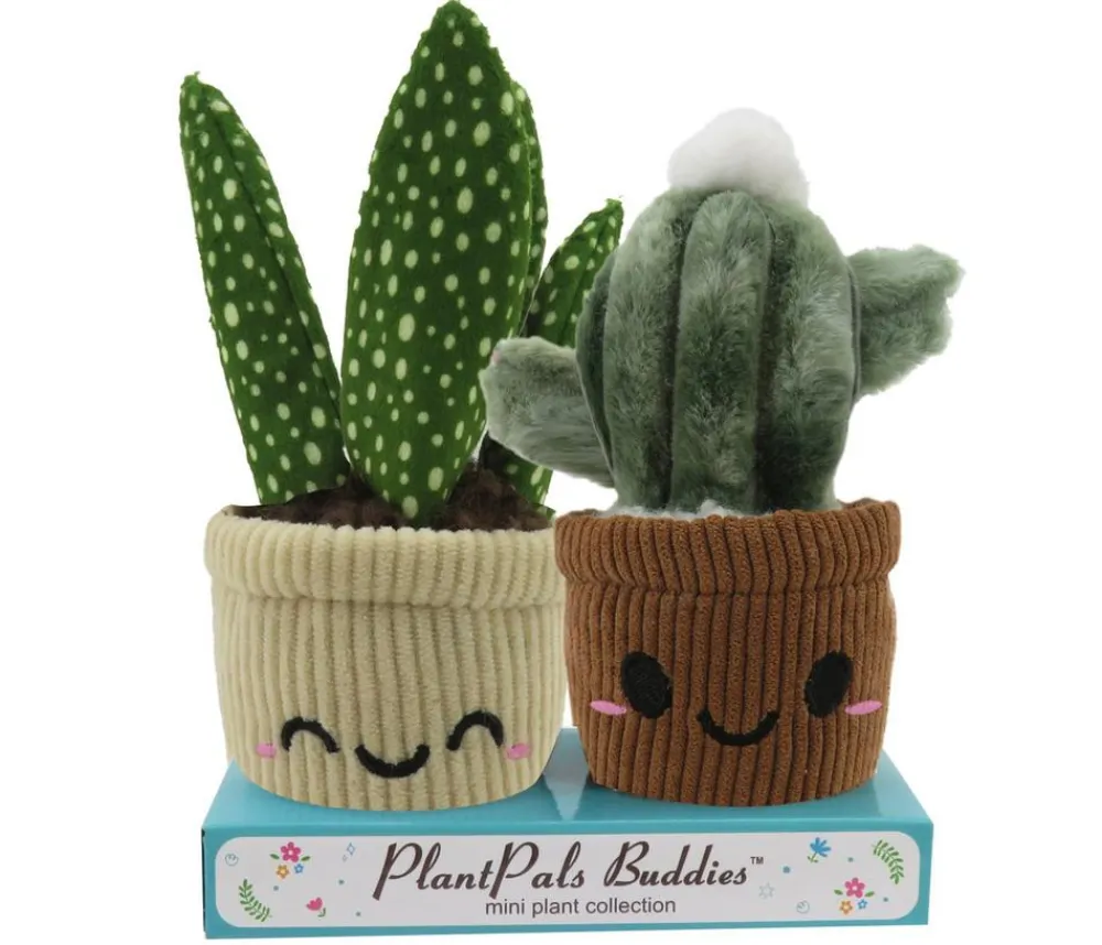 Linzy Toys Spielzeug > Plüschpflanzen-Set Kaktus, 2-teilig, ca. B16/H18,5/T8 cm
