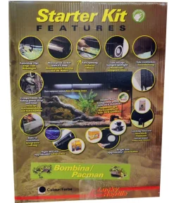 Lucky Reptile Terrarium - Starter Kit Komplettset Bombina/Pacman, ca. B50/H40/T28 cm Schwarz