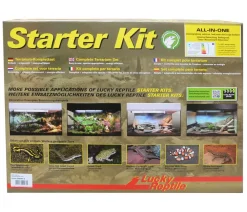 Lucky Reptile Terrarium - Starter Kit Komplettset Bartagame, ca. B80/H52/T40 cm Weiß
