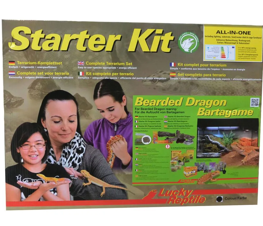 Lucky Reptile Terrarium > Starter Kit Komplettset Bartagame, ca. B80/H52/T40 cm