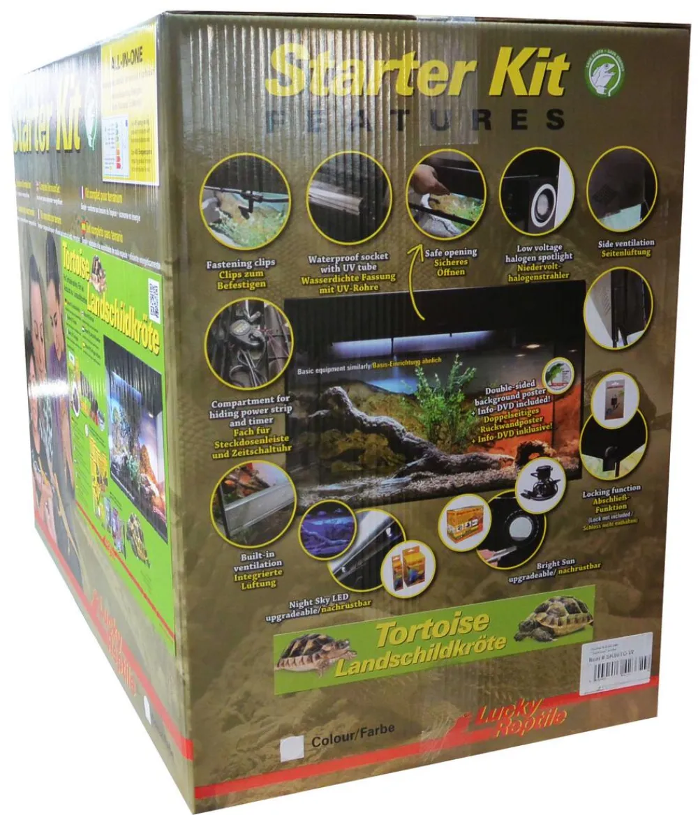 Lucky Reptile Starter Kit Komplettset Landschildkröte, ca. B80/H52/T40 cm Schwarz Hot