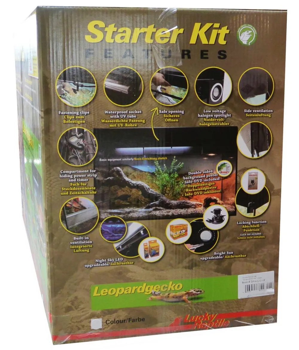 Lucky Reptile Terrarium - Terrarium Starter Kit Komplettset Schlangen Schwarz