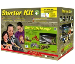 Lucky Reptile Terrarium - Terrarium Starter Kit Komplettset Schlangen Schwarz