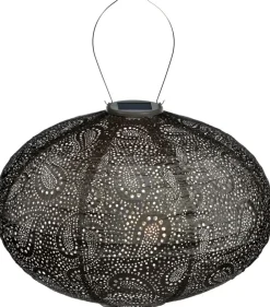 Lumiz Solarleuchten - Solar-Lampion Oval Paisley, ca. Ø40/H27 cm