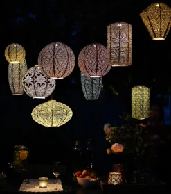 Lumiz Solarleuchten > Solar-Lampion Round Bazaar, ca. Ø30/H29 cm