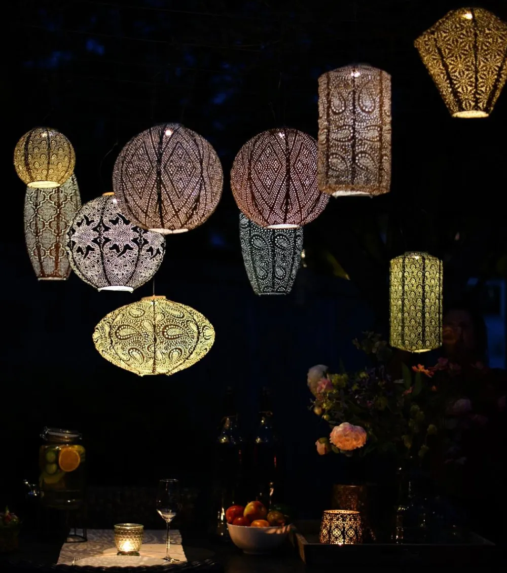 Lumiz Solarleuchten > Solar-Lampion Round Bazaar, ca. Ø30/H29 cm