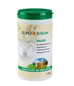 LUPOSAN Nahrungsergänzung Für Tiere|Nahrungsergänzung Hund - Ergänzungsfutter für Hunde LUPO Kräuter Pulver