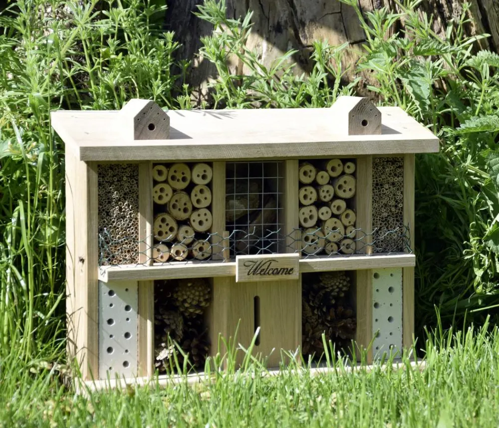 LUXUS-INSEKTENHOTELS Insektenhotel Landsitz Superior, ca. B47/H34/T12,5 cm Braun Outlet