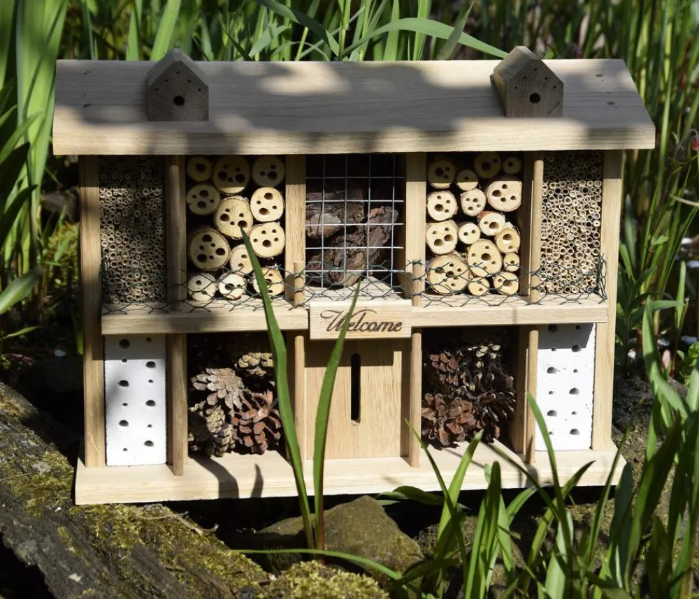 LUXUS-INSEKTENHOTELS Insektenhotel Landsitz Superior, ca. B47/H34/T12,5 cm Braun Outlet