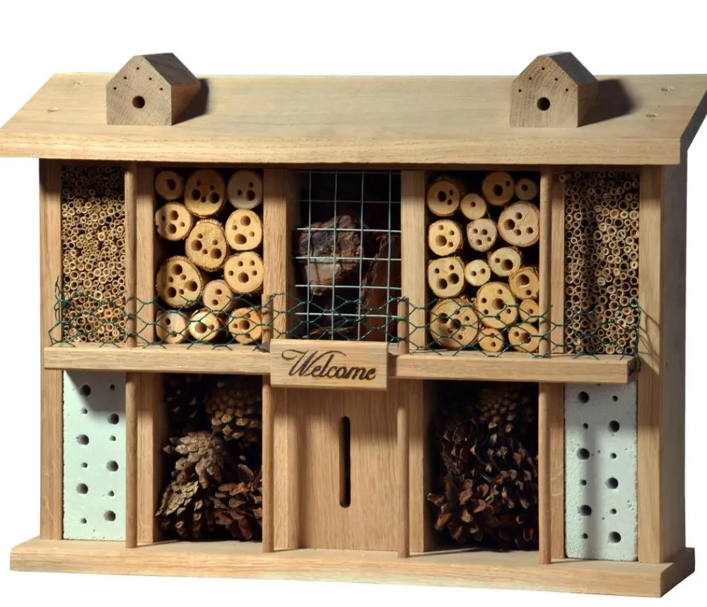 LUXUS-INSEKTENHOTELS Insektenhotel Landsitz Superior, ca. B47/H34/T12,5 cm Braun Outlet