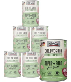 MAC's® Nassfutter Katze > MAC's CAT Nassfutter für Katzen Fleischmenü, 6 x 400 g